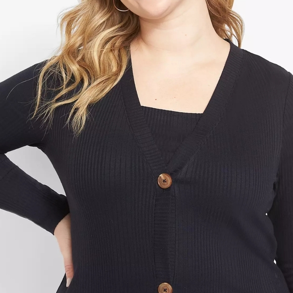 Lane Bryant ribbed duster set - Picture 2 of 8